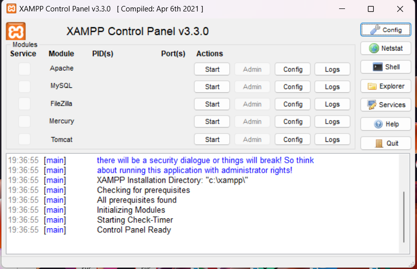 XAMPP_Control_Panel